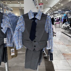 🥳 Great Bundle! Nautical 4 piece boys formal pants and vest 2T